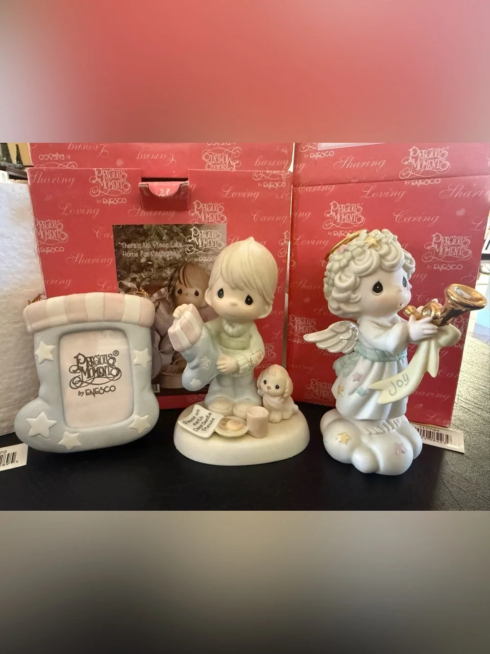 Lot of 2 VTG Precious Moments 2005 There’s No Place + Ornament, 2004 Simple Joys